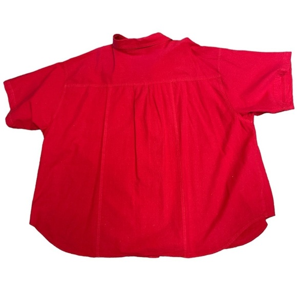 Moda Internazionale Forelli Red Cotton 3/4 Button-down Shirt Size 30/32 - Picture 2 of 7